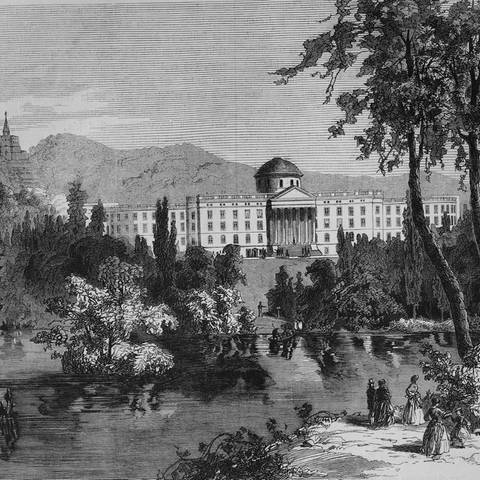 Schloss Wilhelmshoehe bei Kassel, Oktober 1870: Woher stammt die Redensart "ab nach Kassel"? (Foto: IMAGO, IMAGO / H. Tschanz-Hofmann)